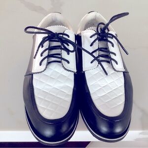 G/Fore Gallivanter Black and White Golf Shoe